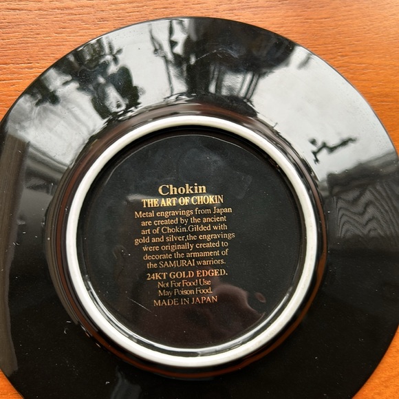 Vintage Japanese Chokin decorative plate - Picture 4 of 4